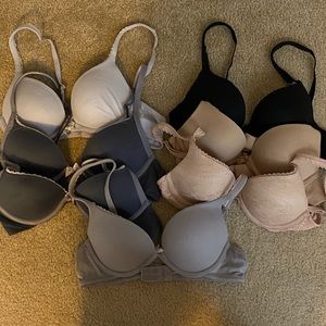 Set of 8 Victoria’s Secret Padded Bras Sz 34A